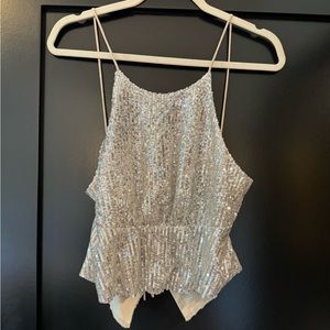 Zara sequined top!